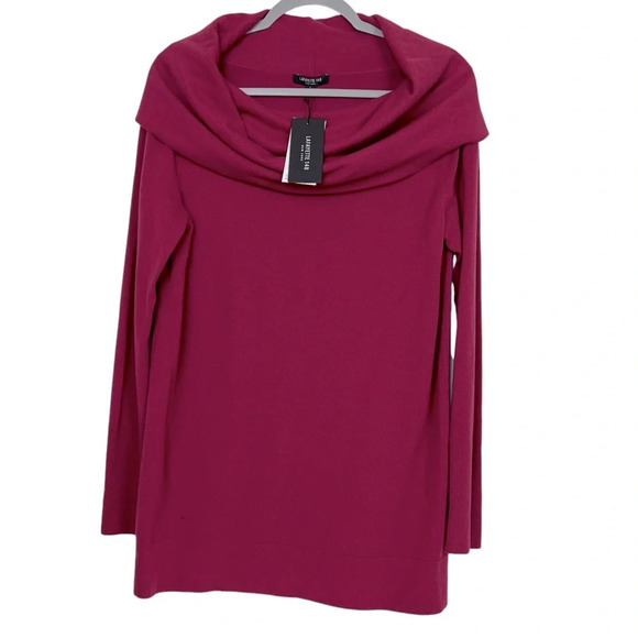 Lafayette 148 New Women’s L NY Convertible Off-the-Shoulder Wool Sweater - Picture 1 of 10